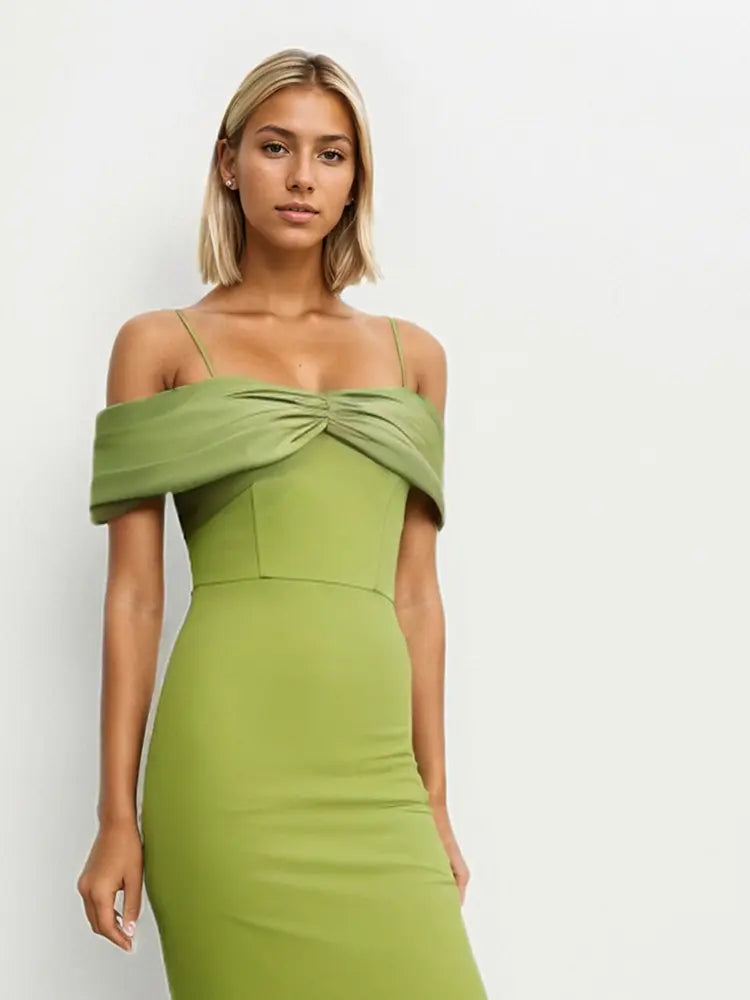 Chic Strappy Tiered Evening Dress Newgew Dresses