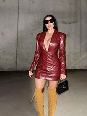 Plunging V Bodycon Dress Newgew Dresses