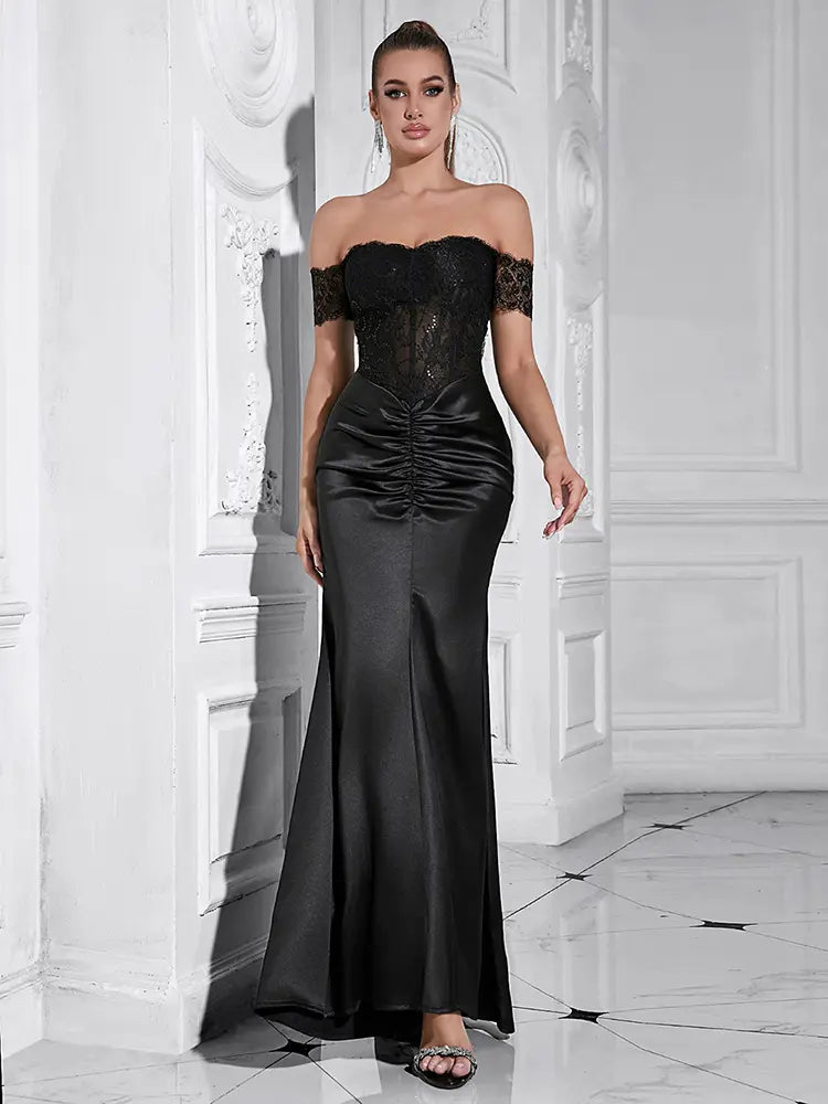 Elegant Off-Shoulder Mermaid Gown Newgew Dresses