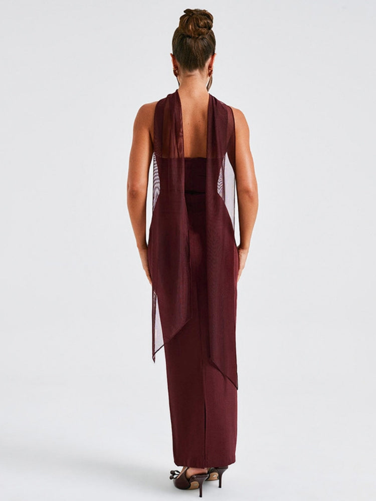 Strapless Lace Trim Dress Set Newgew Dresses