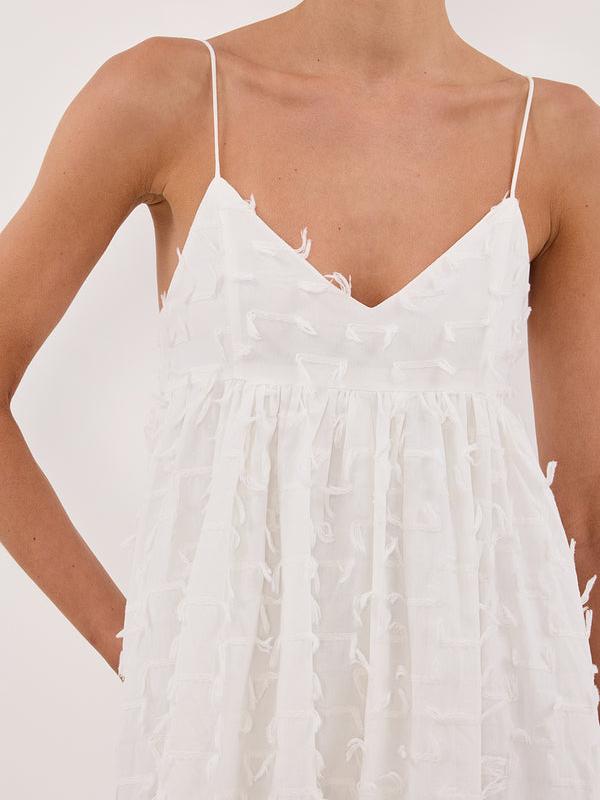 Paloma White Babydoll Midi Dress Newgew Dresses