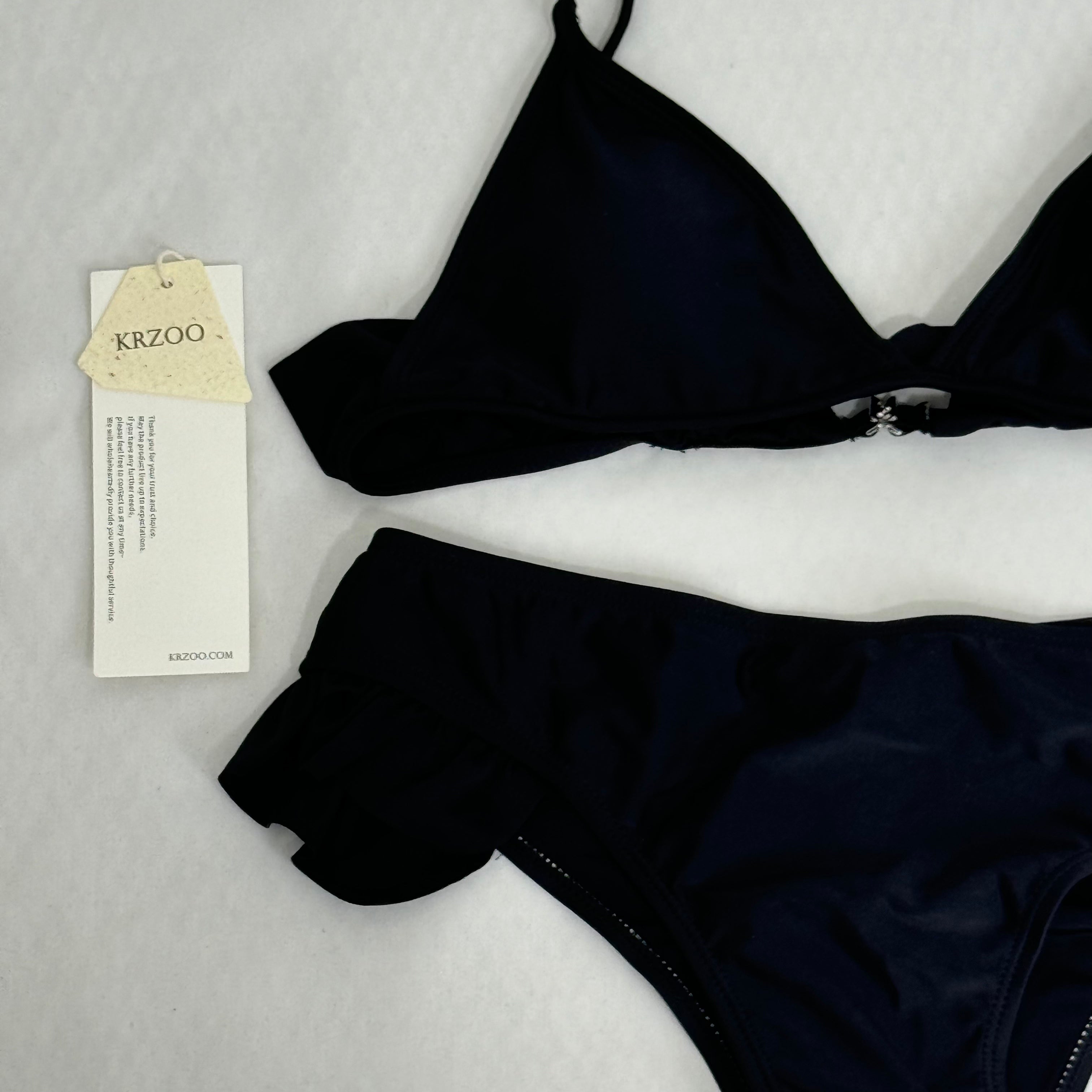 Bikini Swimsuit, Solid Color Bikini Set PinTow