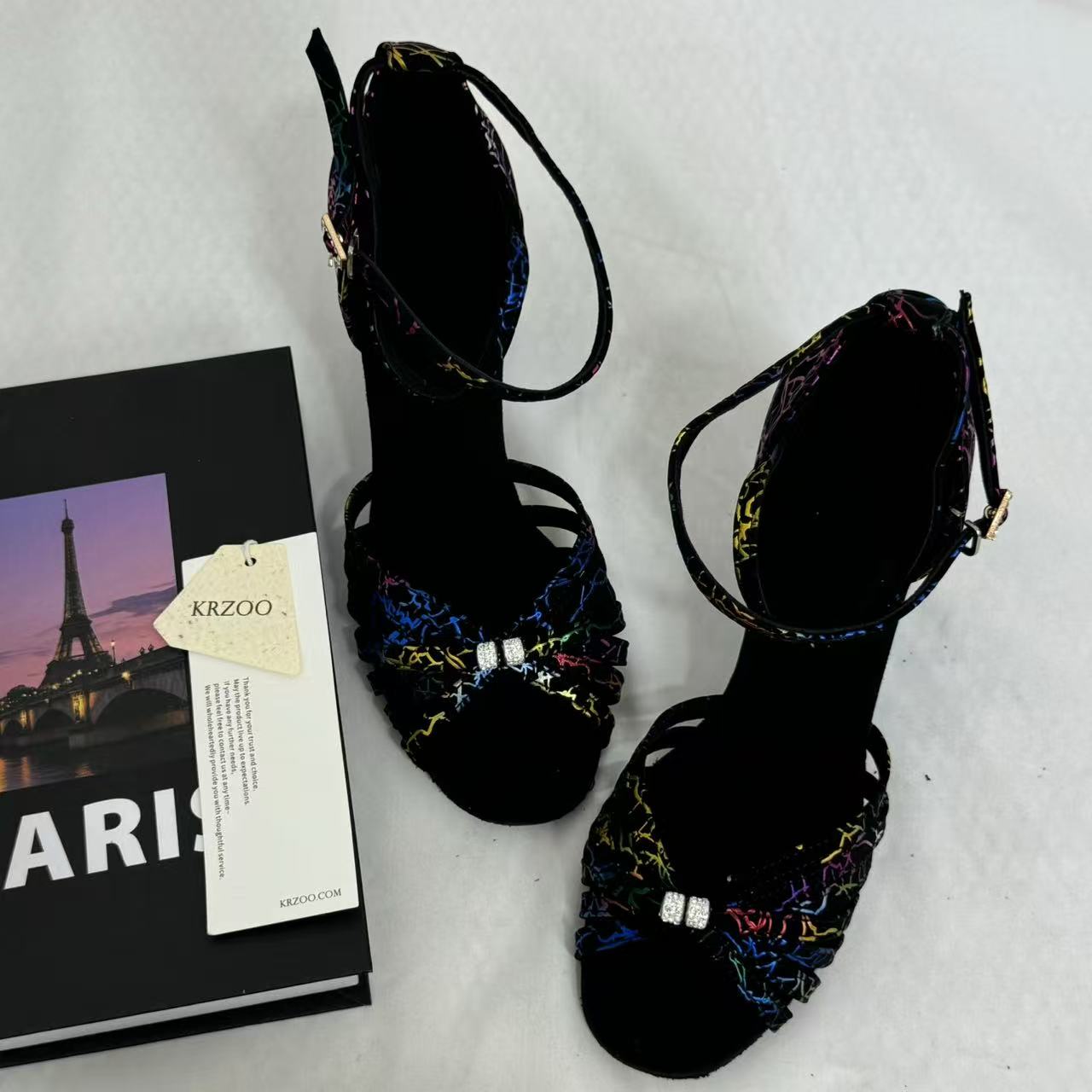 Soft-Soled Indoor High-Heeled Dance Shoes PinTow