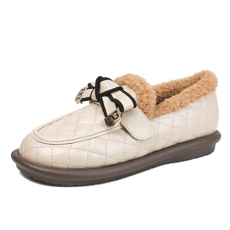Women Casual Fashion Furred Flat Casual Shoes Newgew Shoes