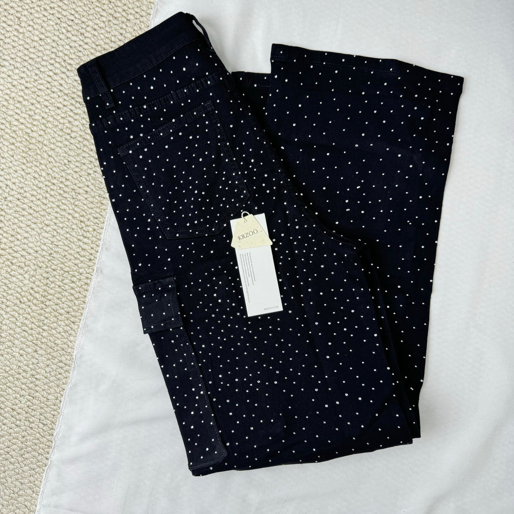 High-Waisted Starry Sky Jeans PinTow