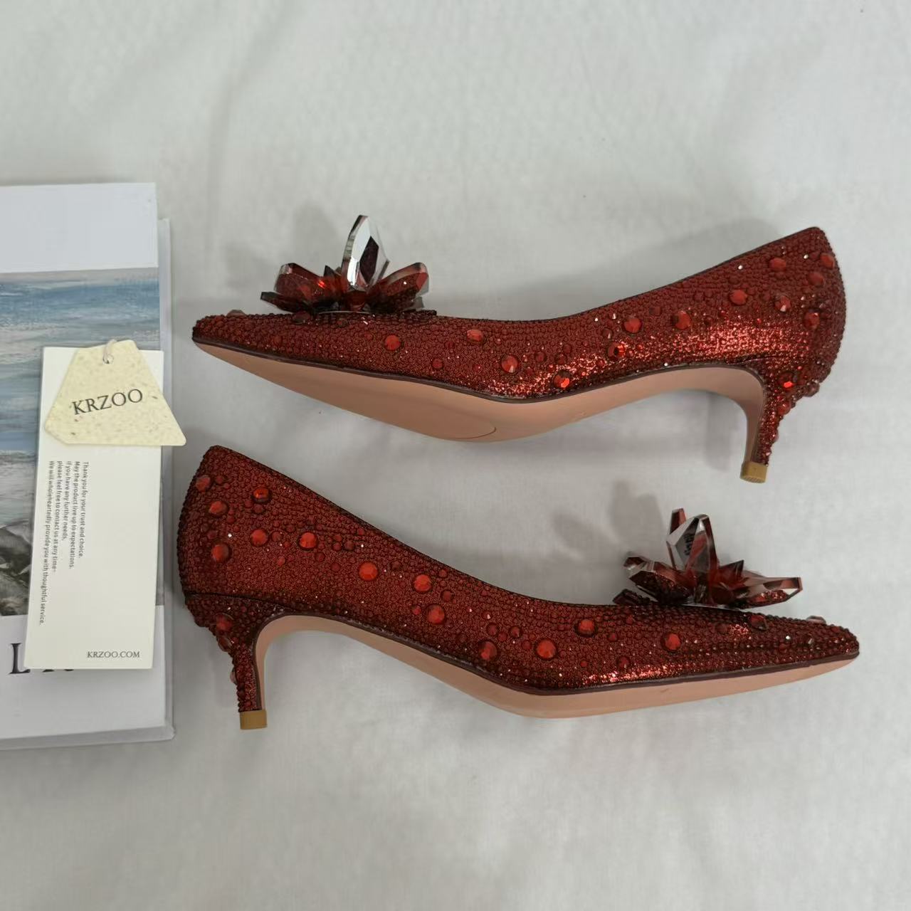 Pointed-Toe Stiletto Bridal Heels