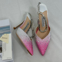 Gradient Pink Closed-Toe Sandals PinTow