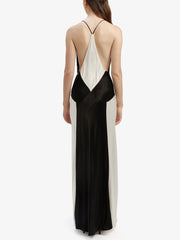 Black Ivory Contrast Maxi Dress Newgew Dresses