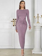 Chic Round Neck Ruffle Dress Newgew Dresses