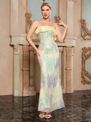Strapless Sequin Bodycon Dress Newgew Dresses
