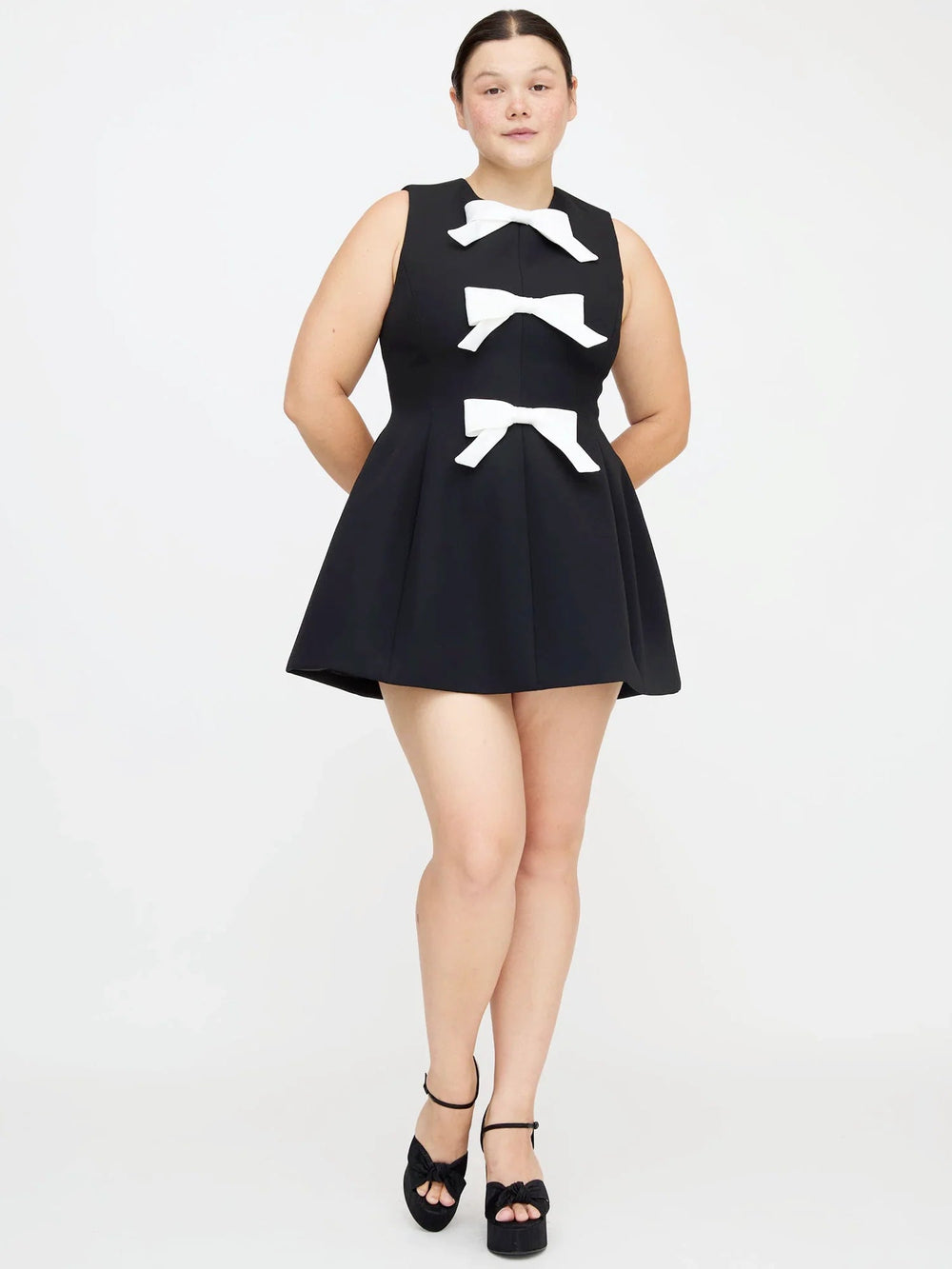 Silk Bow Charm Mini Dress Newgew Dresses