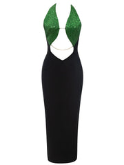 Backless Halter Evening Bandage Dress Newgew Dresses
