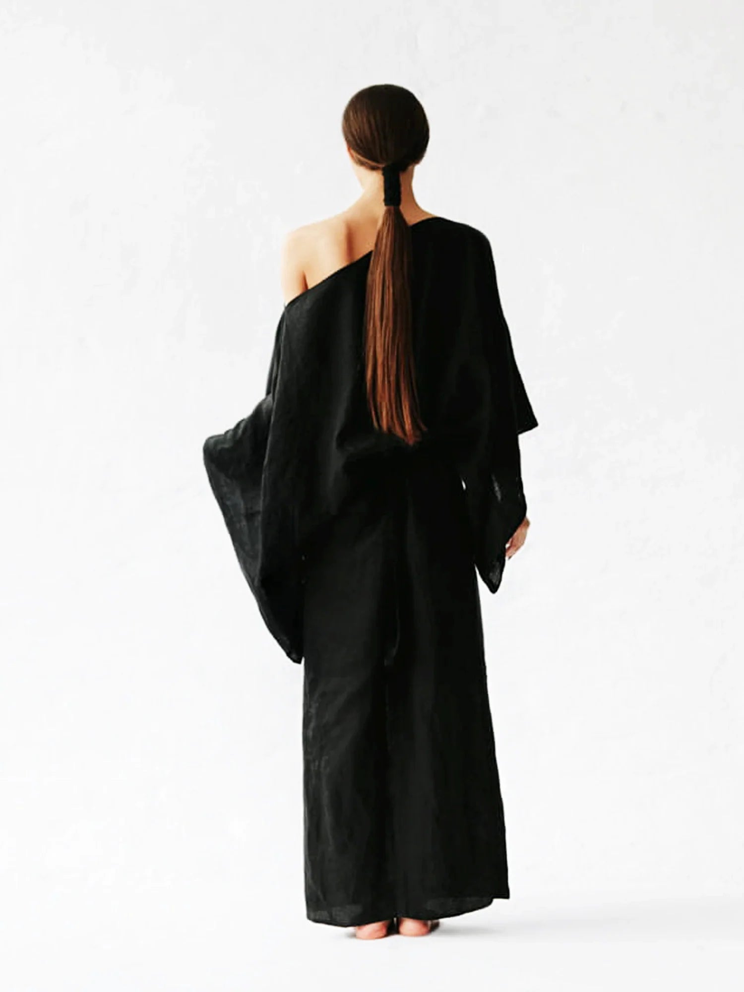 Crimson Linen Breeze Kimono Dress Newgew Dresses