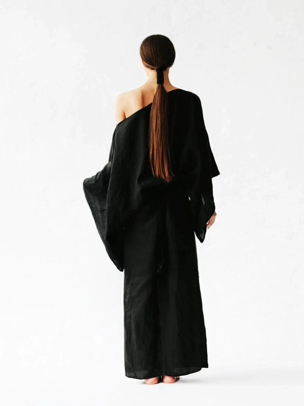 Crimson Linen Breeze Kimono Dress Newgew Dresses