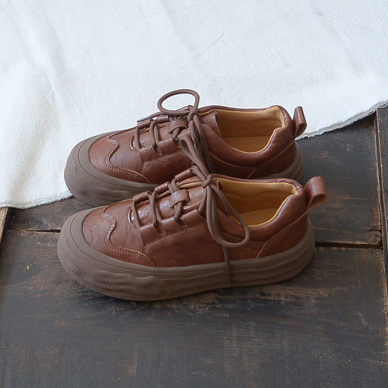 Women Autumn Retro Minimalist Soft Casual Shoes Newgew Shoes