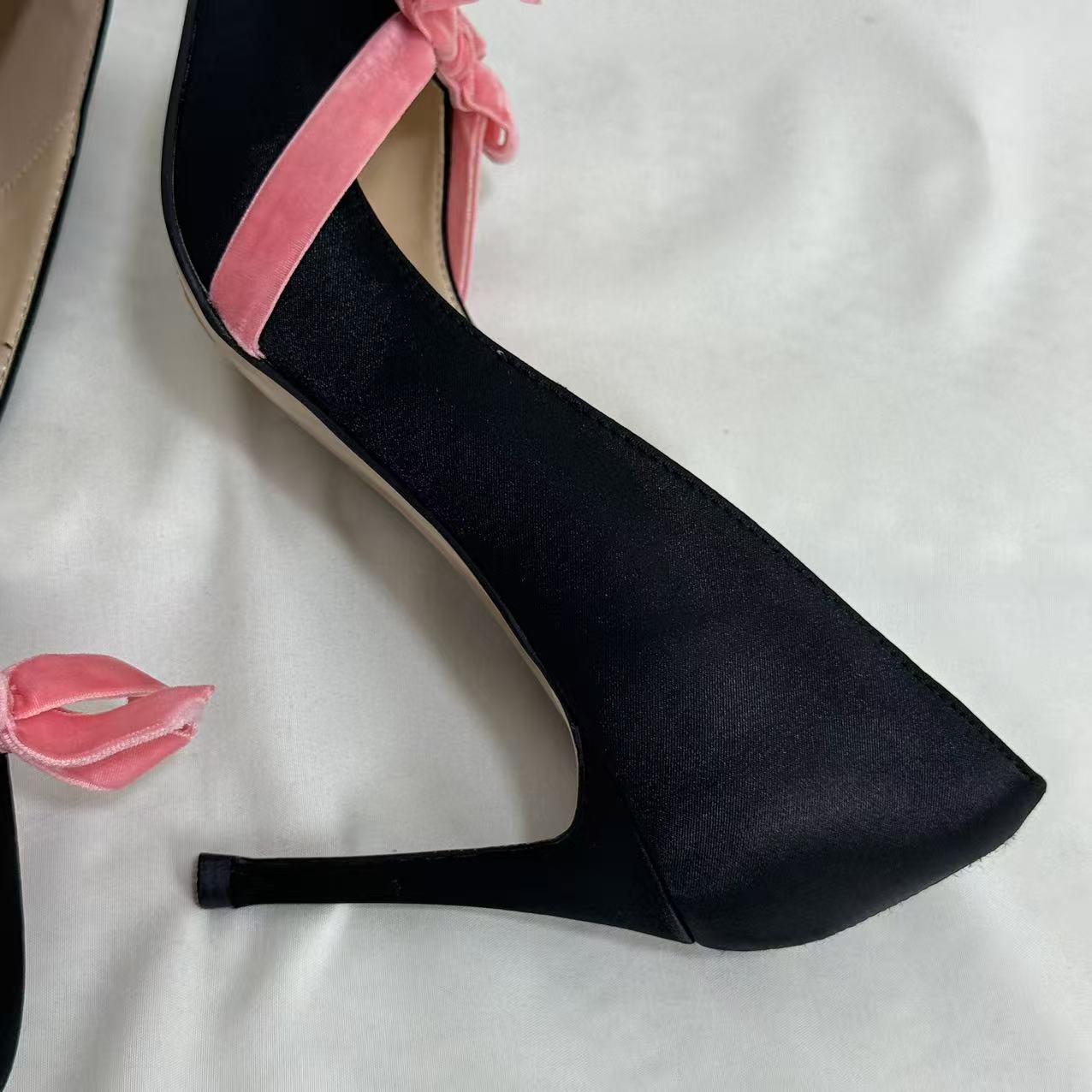 Bow-Knot Low-Cut High Heels PinTow