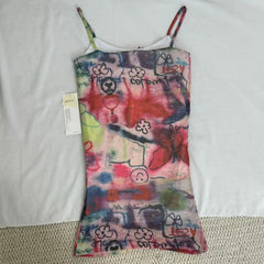 Butterfly Graffiti Print Cami Dress PinTow