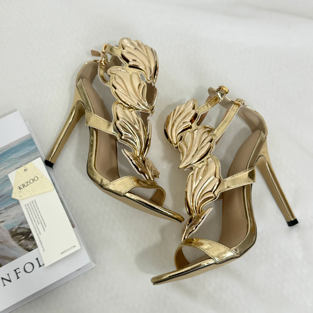 Stiletto Sandals With Metal Wings PinTow