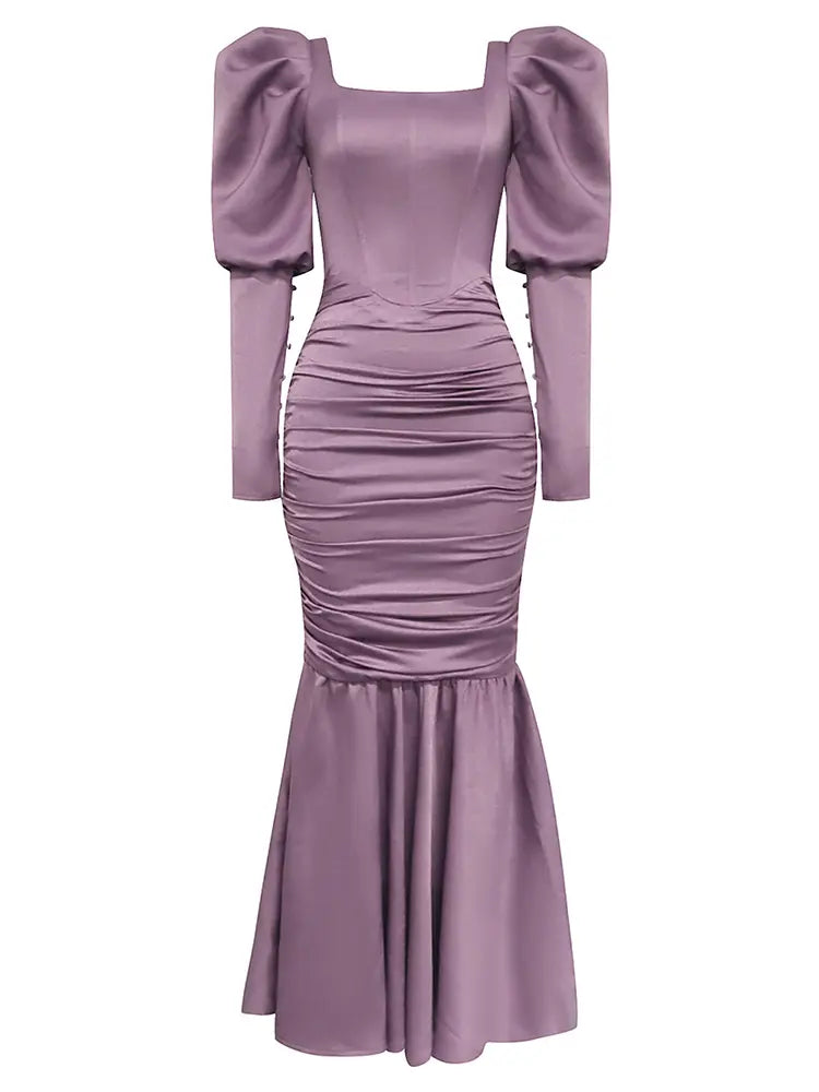 Strapless Ruffle Ruched Dress Newgew Dresses