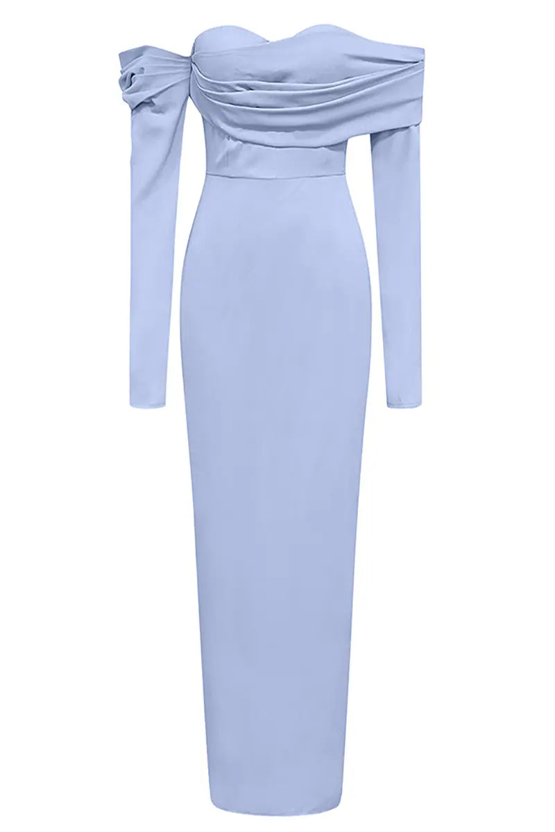 Strapless Ruffled Off-Shoulder Dress Newgew Dresses