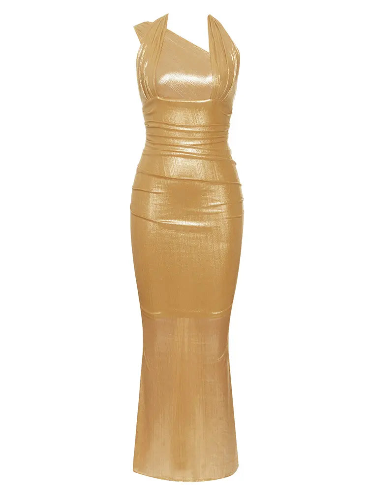 Vintage Halter Strapless Long Dress Newgew Dresses