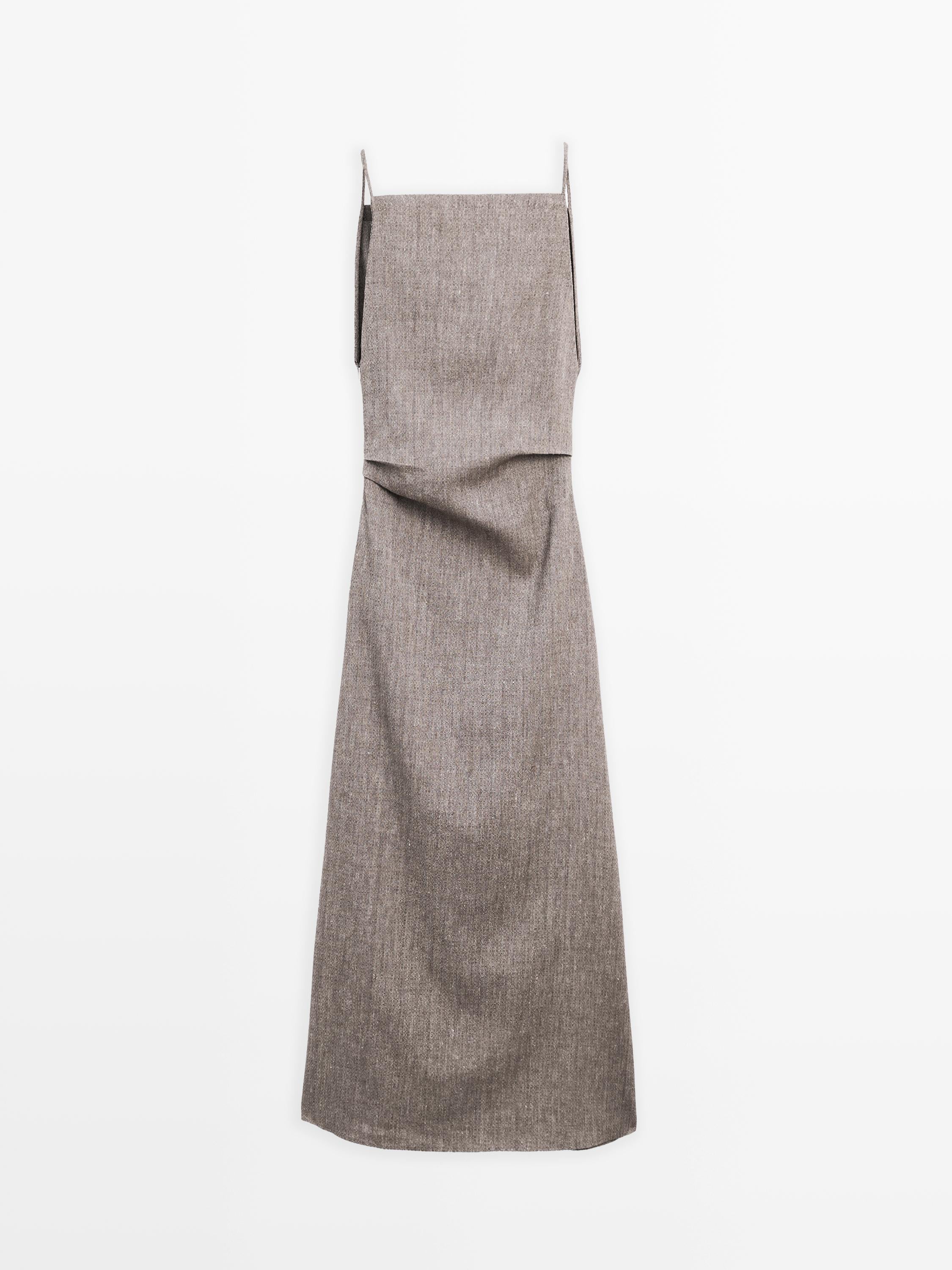Flowy Square Neck Midi Dress Newgew Dresses