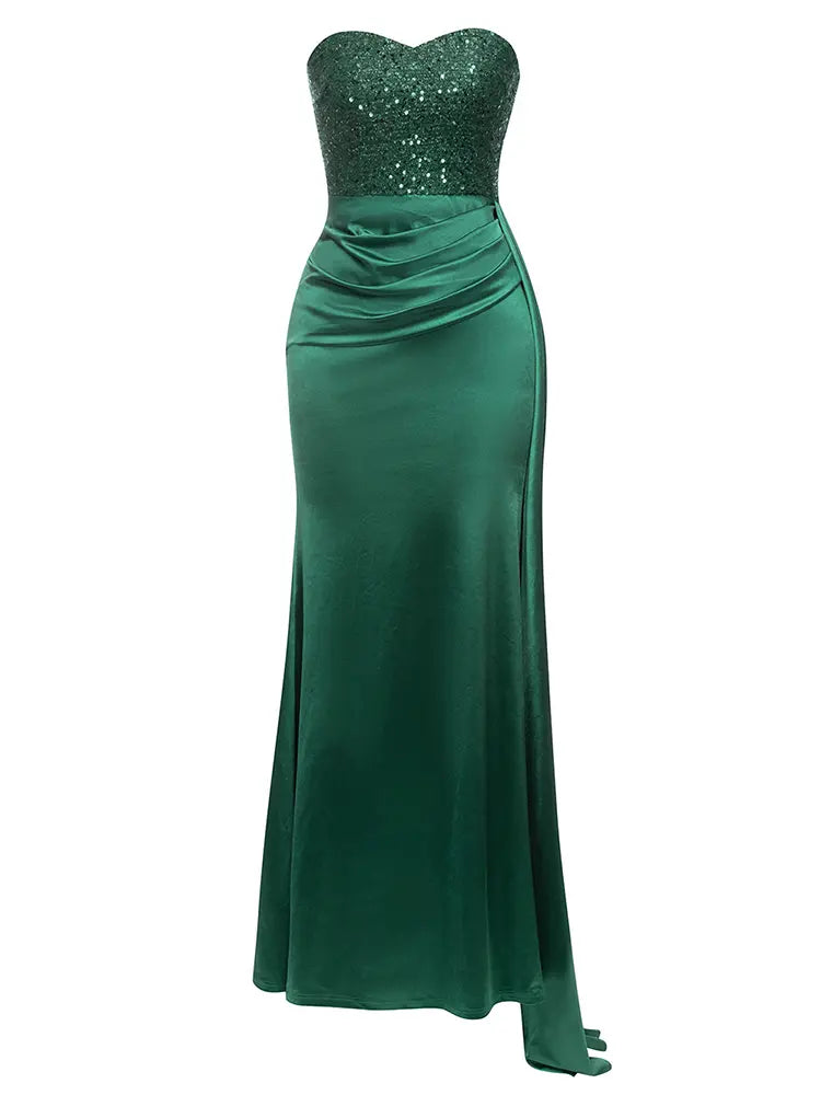Strapless Sequin Backless Dress Newgew Dresses