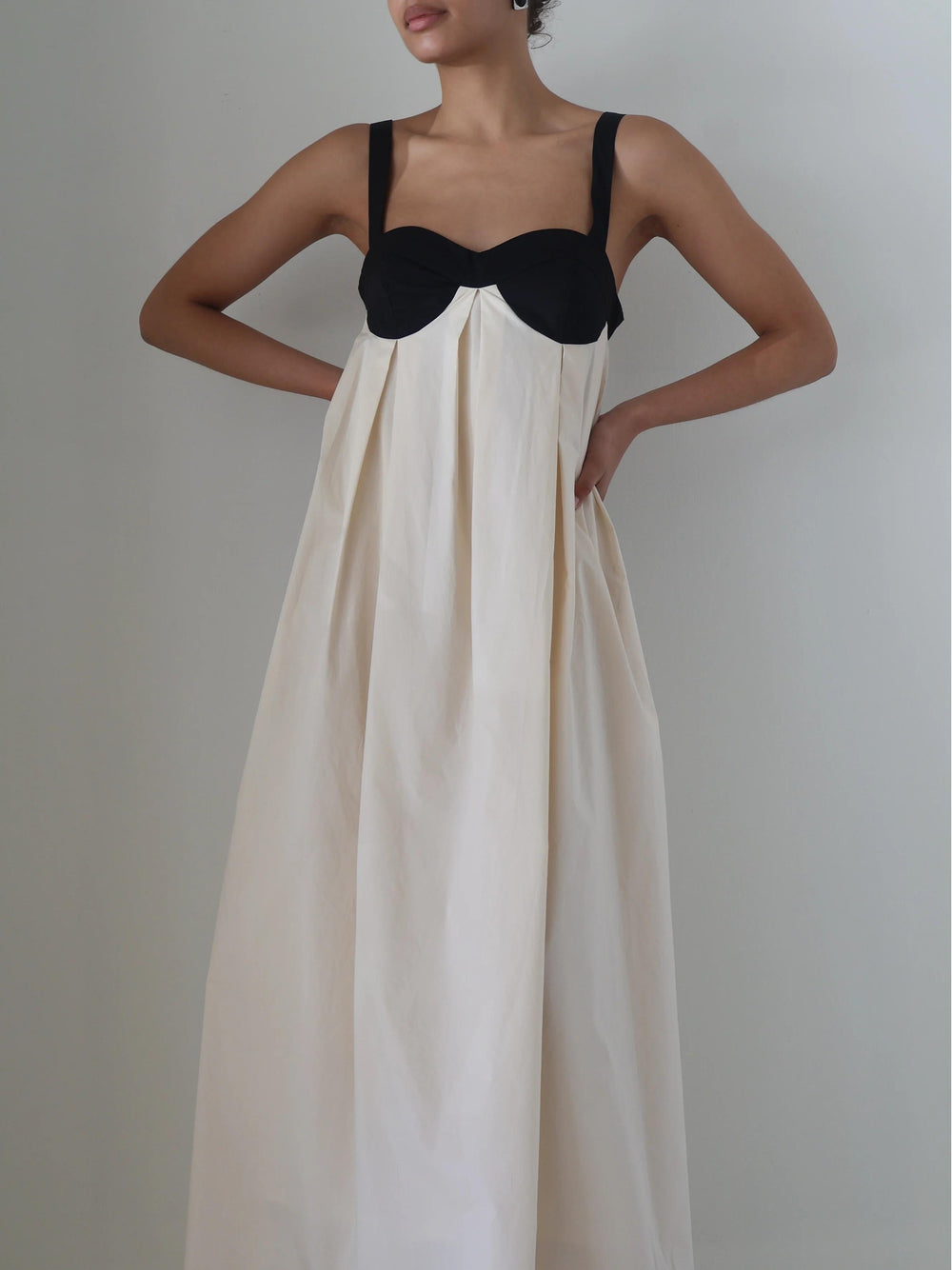 Amelia Cotton Pleat Maxi Dress Newgew Dresses