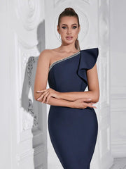 One-Shoulder Bodycon Evening Dress Newgew Dresses