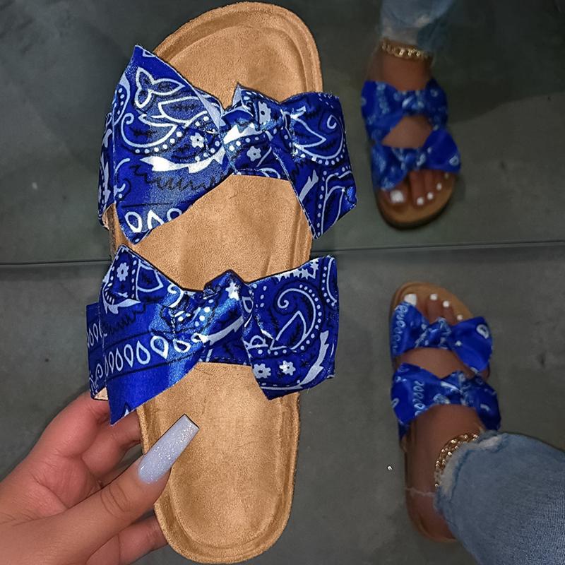 Fashion All-match Bow Beach Slippers NewGew