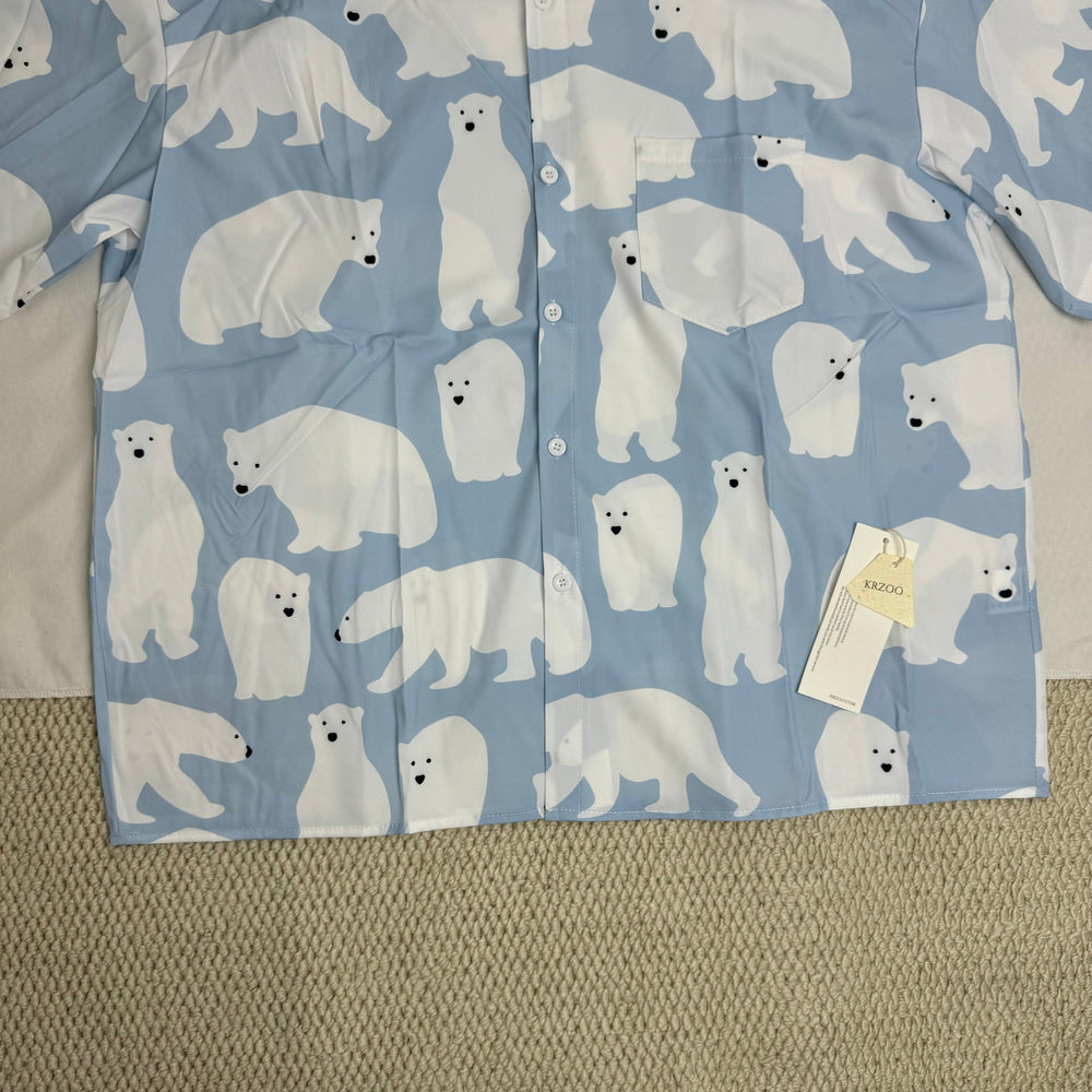 Short-Sleeved Shirt With All-Over Cartoon Print PinTow