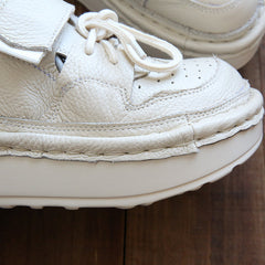 Women Retro Leather Thick Soled Comfort Shoes Newgew Shoes