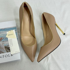 Pointed-Toe Low-Heeled Shoes PinTow