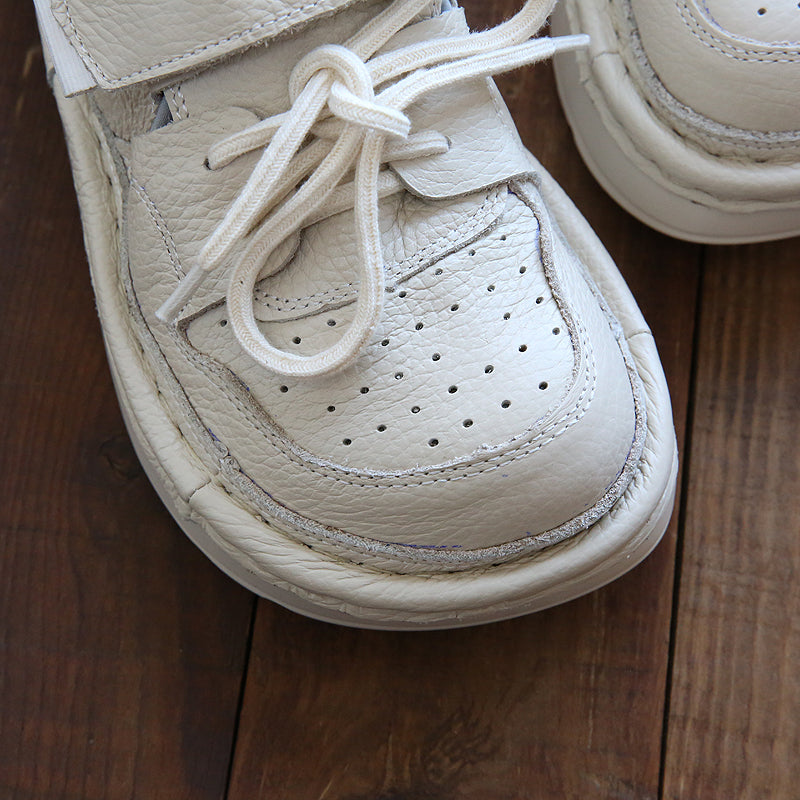 Women Retro Leather Thick Soled Comfort Shoes Newgew Shoes