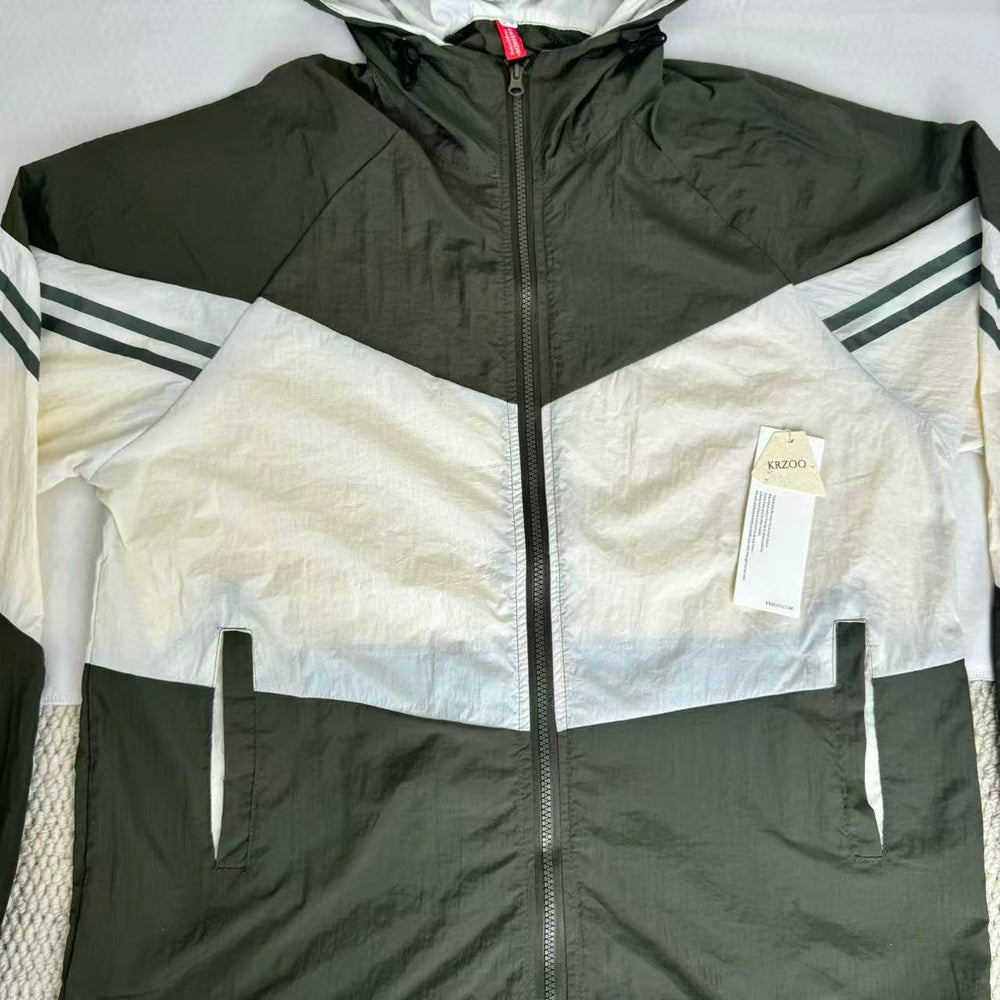 Contrasting Color Sun Protection Jacket PinTow