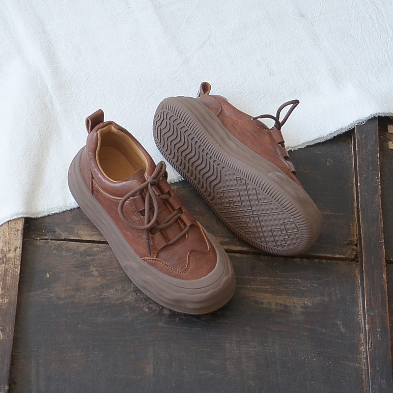 Women Autumn Retro Minimalist Soft Casual Shoes Newgew Shoes