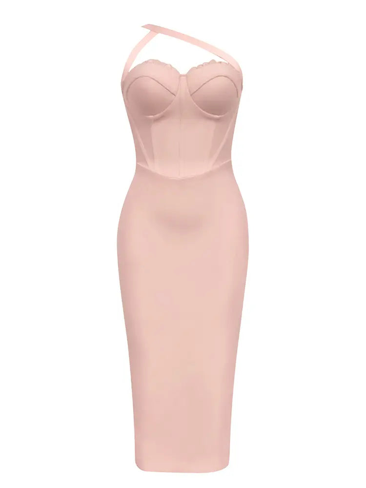 Minimalist One-Shoulder Bodycon Dress Newgew Dresses