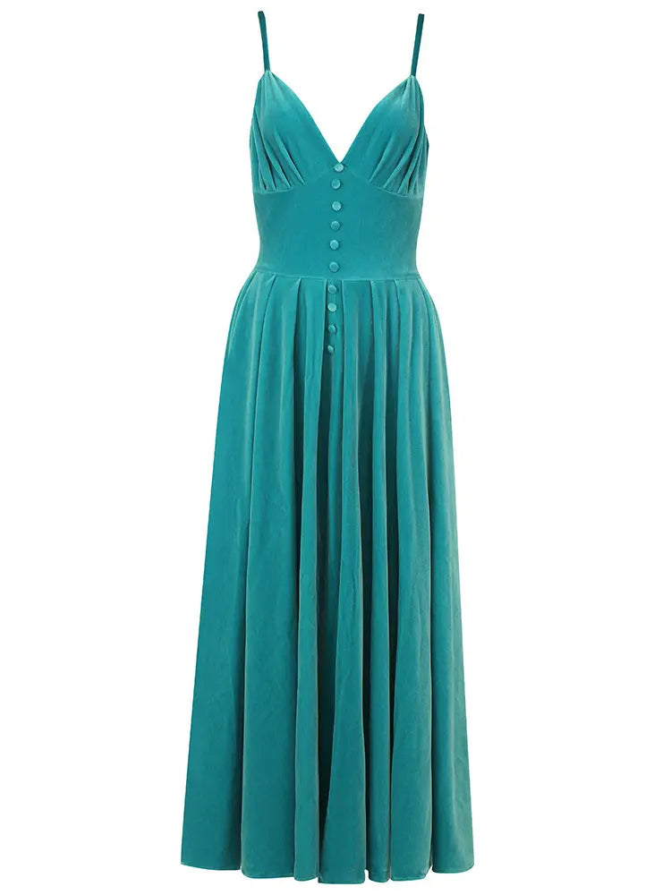 Vintage Velvet Backless Gown Newgew Dresses
