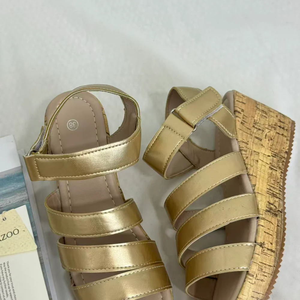 High-Heeled Single-Strap Beach Sandals PinTow