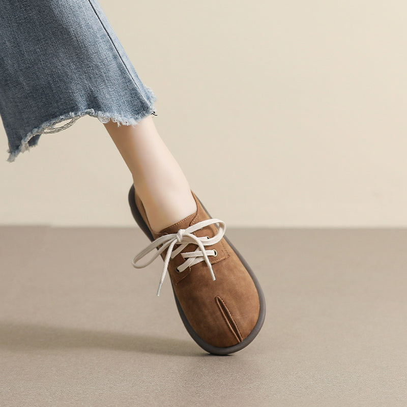 Women Retro Minimalist Flat Casual Shoes Newgew Shoes