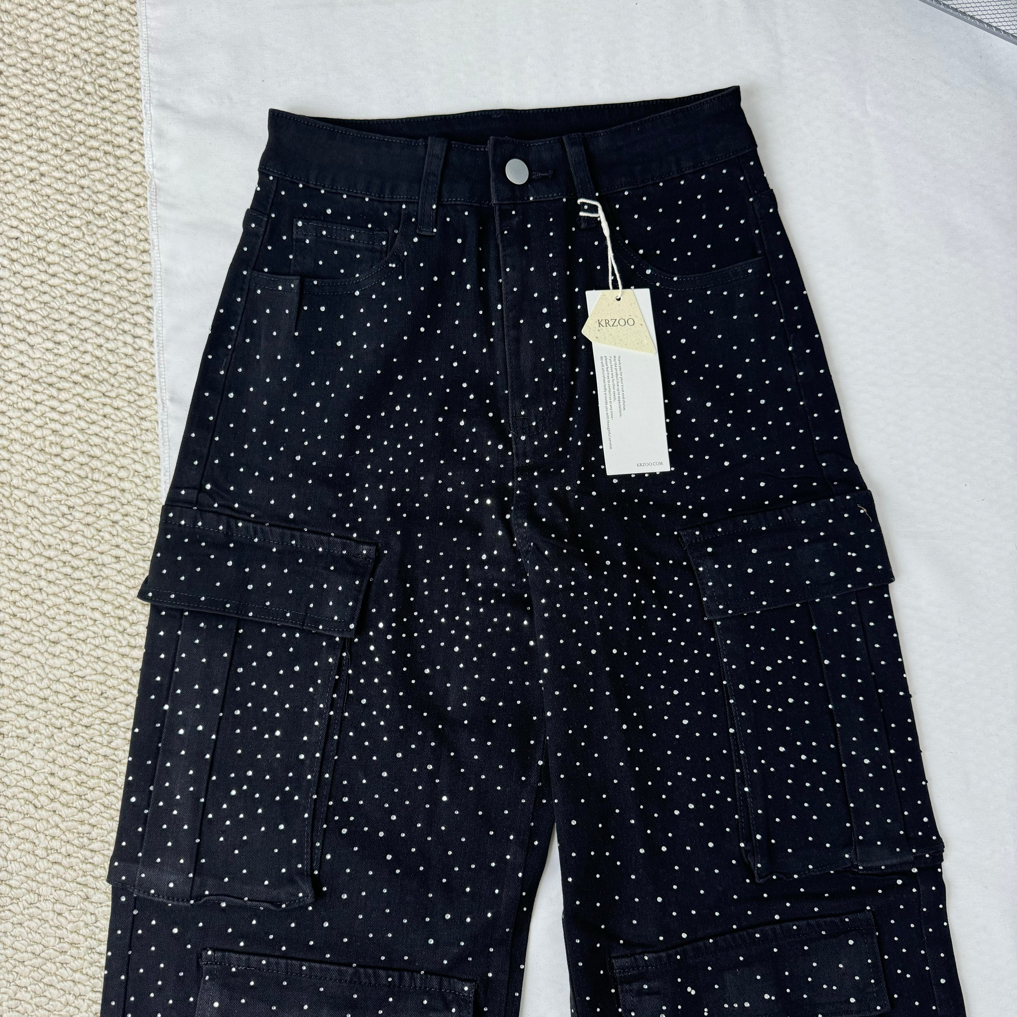 High-Waisted Starry Sky Jeans PinTow