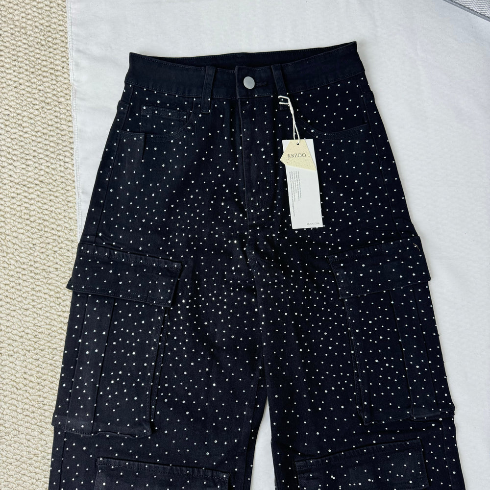 High-Waisted Starry Sky Jeans PinTow
