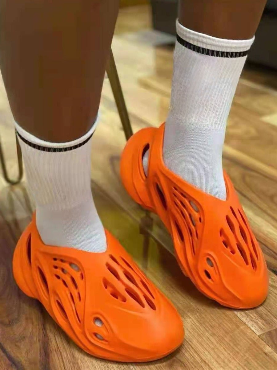 Solid Anti-skid Hollow-out Flat Shoes NewGew