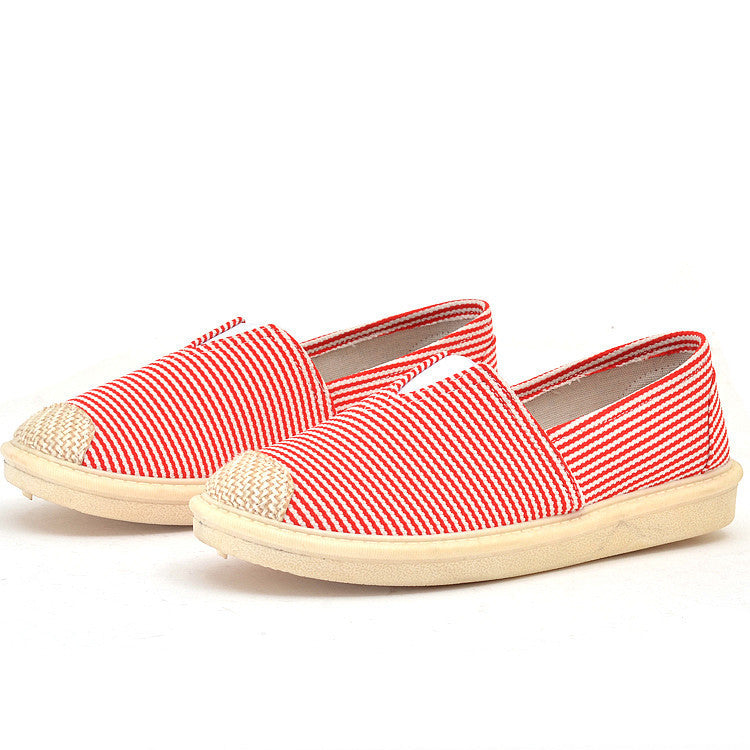 Style Breathable Slip-on Flat Soft Canvas Shoes Newgew