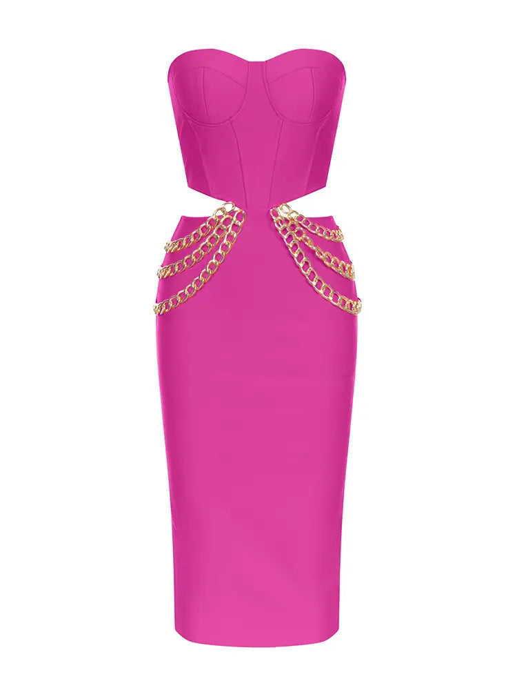 Elegant Sleeveless Waist Cut Dress Newgew Dresses