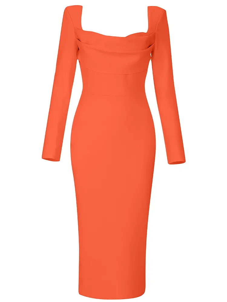 Bandage Square Neck Dress Newgew Dresses
