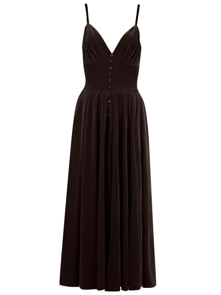 Vintage Velvet Backless Gown Newgew Dresses