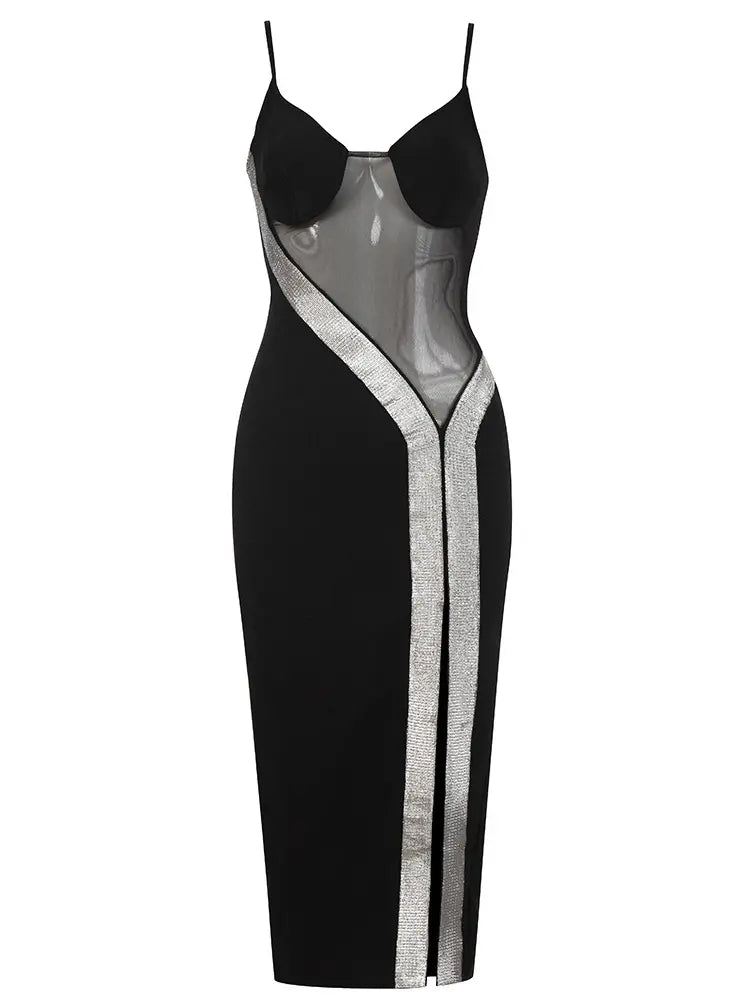 Vintage Backless Mesh Dress Newgew Dresses