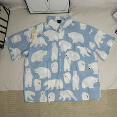 Short-Sleeved Shirt With All-Over Cartoon Print PinTow