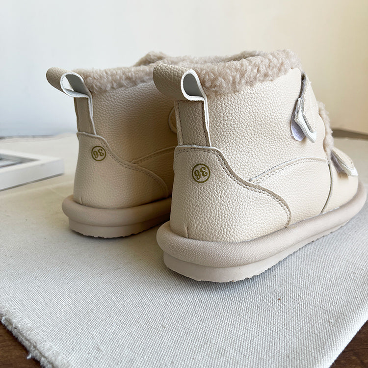 Women Minimalist Soft Furred Flat Boots Newgew Shoes